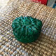 Art Deco bonbonnière in green malachite