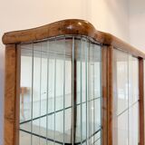 Elegant, curved display cabinet in Art Deco style