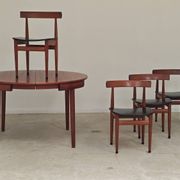 Table de repas et 4 chaises par Hans Olsen pour Frem Rojle  Danemark