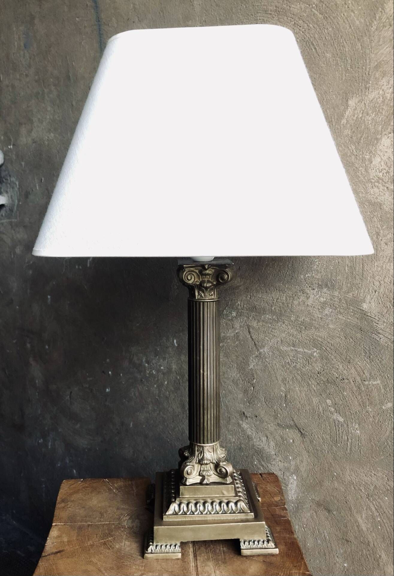 Empire style lamp - Bronze and gilded brass