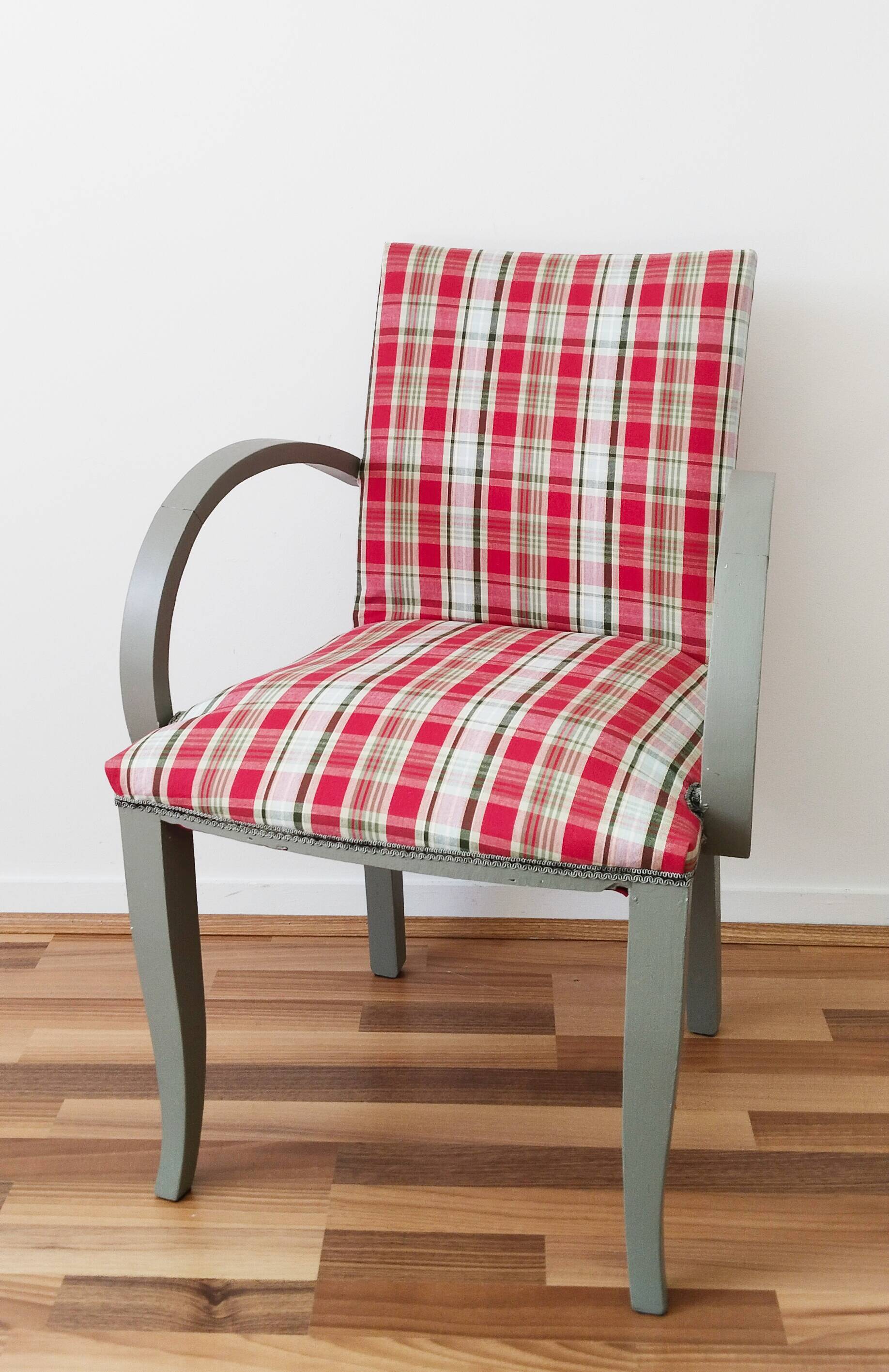 Antique bridge armchair, vintage, art deco