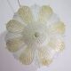 Charming Vintage Italian Murano Glass Amber and trasparent Ceiling Light