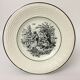 Set Of 6 Dessert Plates Representing 6 Months Of The Year. "Digoin Sarreguemines"