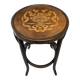 Tabouret haut de bar 1900 bois courbé« Marguerites »