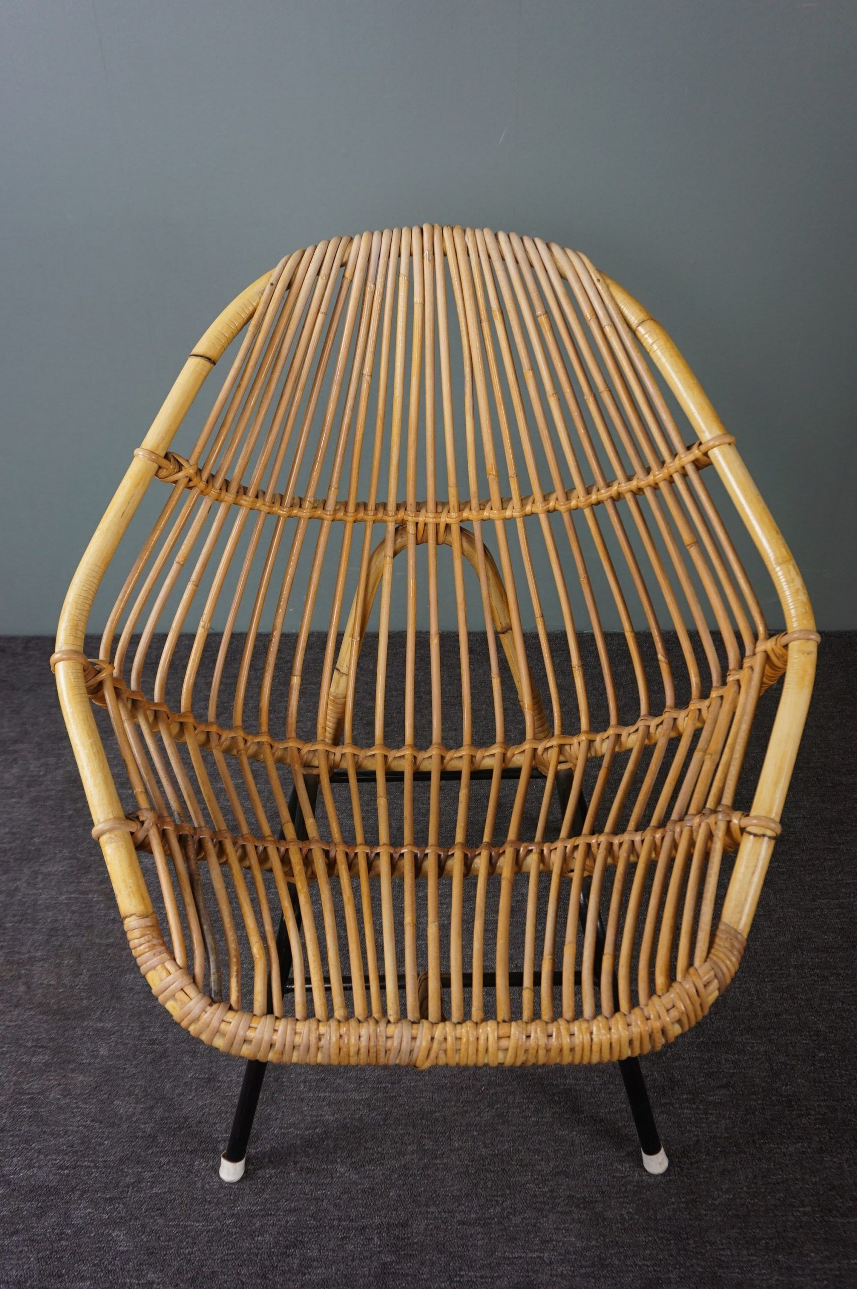 Rattan armchair by Rohé Noordwolde