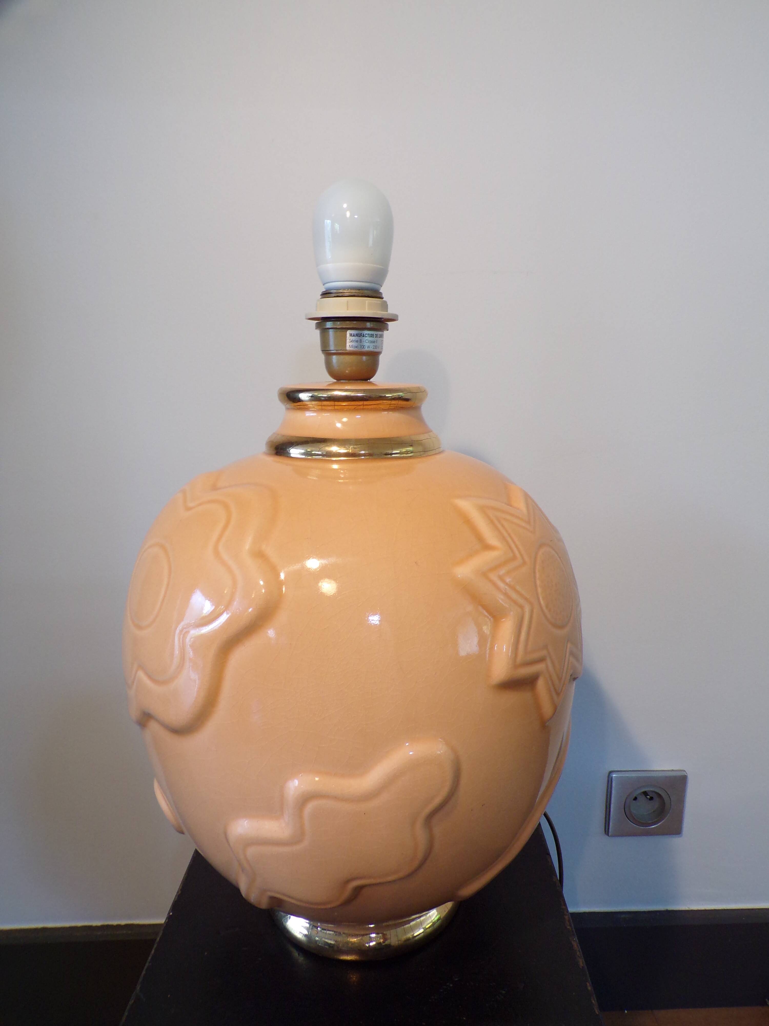 Lunéville Manufacture ceramic lamp