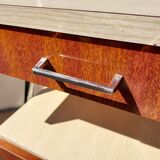 Pair of chrome boarding bedsides