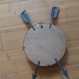 Curved brass witch's mirror