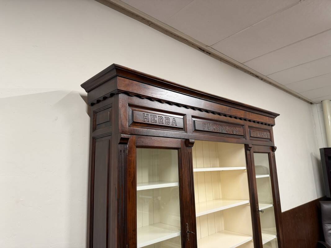 Classic English Apothecary Cabinet Bookcase