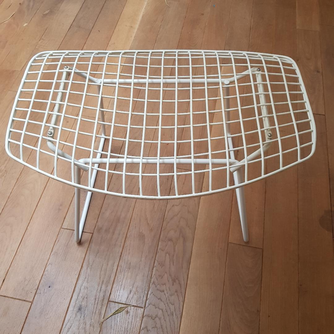 Diamond armchair and ottoman by Harry Bertoia