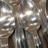 11 silver-plated coffee spoons, goldsmith Argit, art deco style