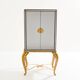 Maison Jansen bar cabinet in gilded wood and mirrors circa 1940