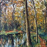 Signed forest landscape