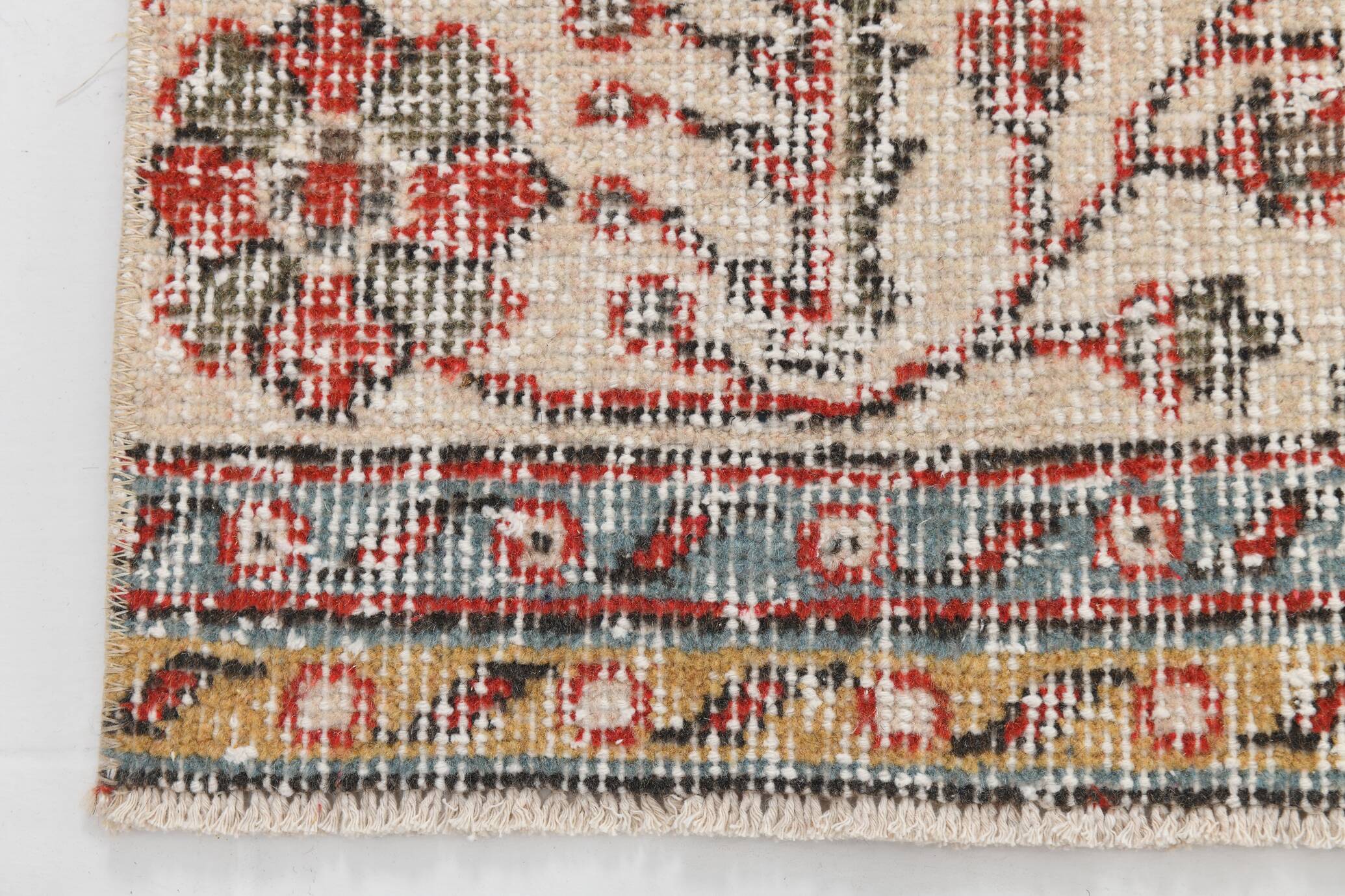 6x11 Vintage Faded Red Floral Pattern Persian Vintage Rug, 182x322 Cm