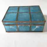 Blue mother-of-pearl box