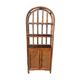 Rattan shelf with storage from the 1970s