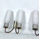Mid-Century Modern set of three sconces in Arredoluce style. Italy 1950s