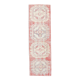 Tapis rouge & beige vintage coureur 82x269cm