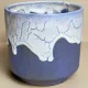 Pointed Léon stoneware cachepot / Puisaye - early 20th century
