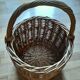 Round wicker basket from the Villaines les rochers cooperative