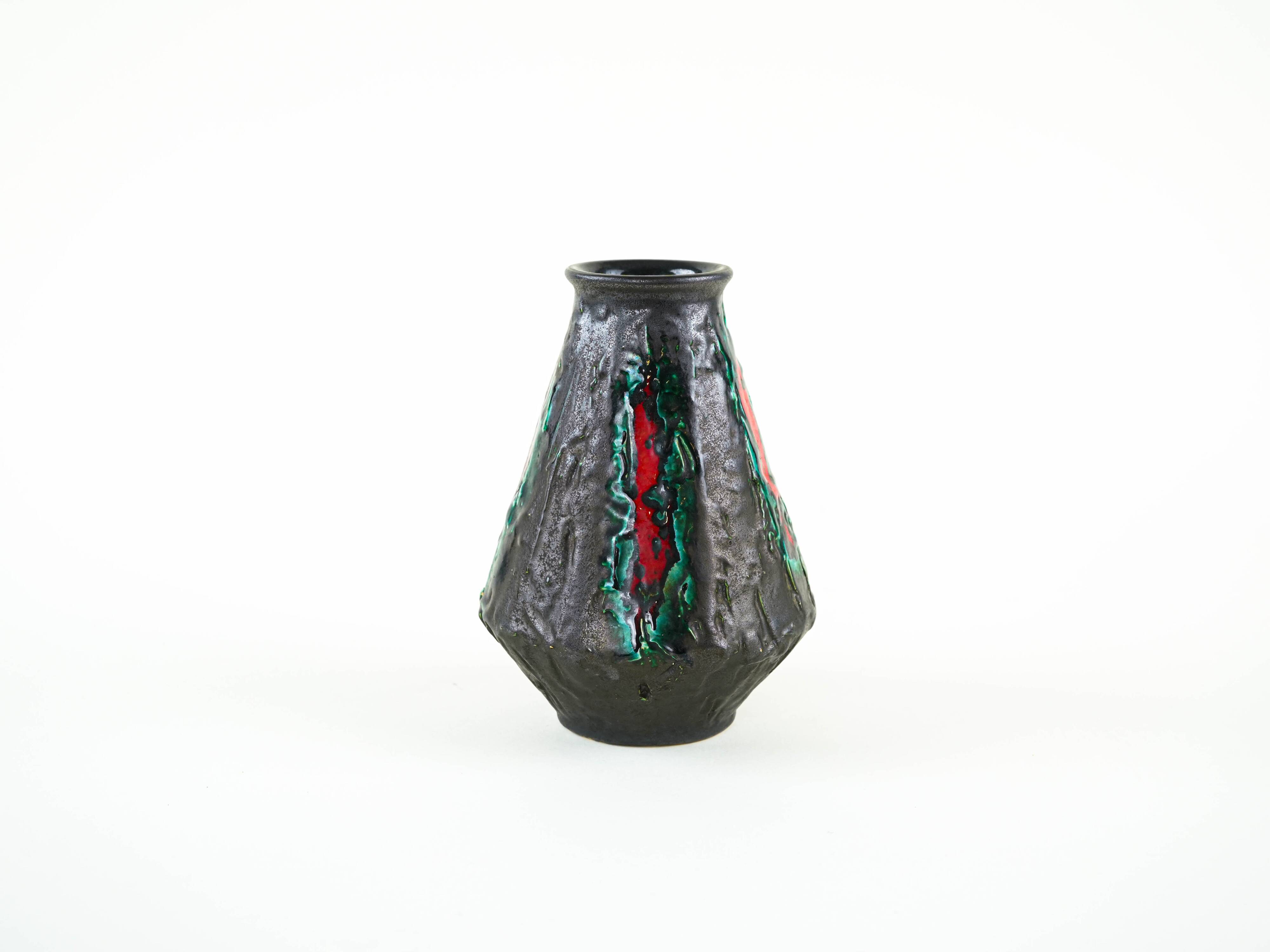 Ceramic vase, German design, 1970s, made in West Germany