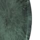 Modern Sculptural Concave Blue Glass Round French Mirror, Unique Piece