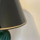 Table lamp in green lacquered porcelain, Italy 70s
