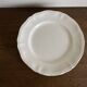 Set of 5 Sarreguemines ivory plates with gadroons 1960
