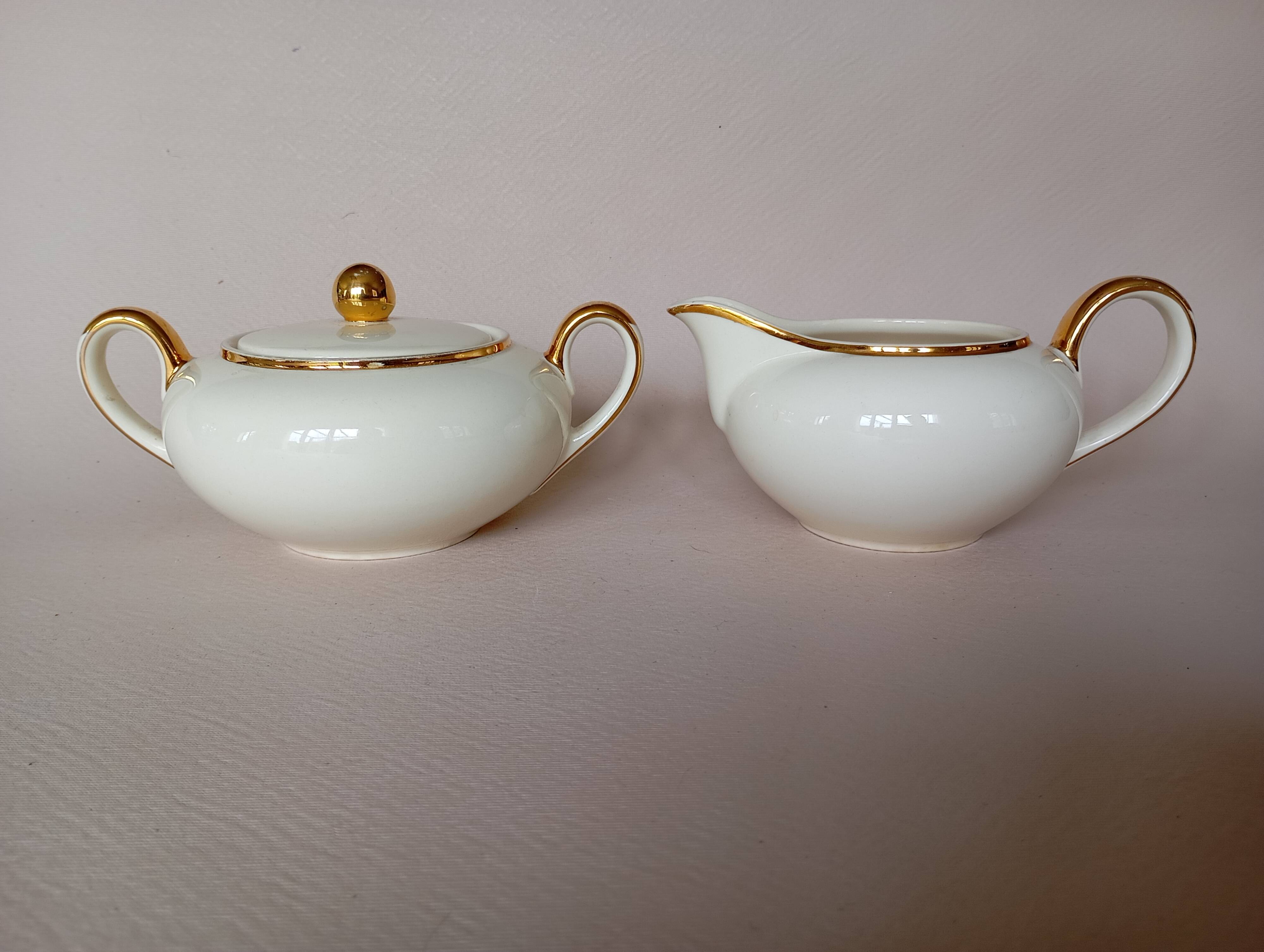 Villeroy & Boch "Biarritz" cream and sugar bowl