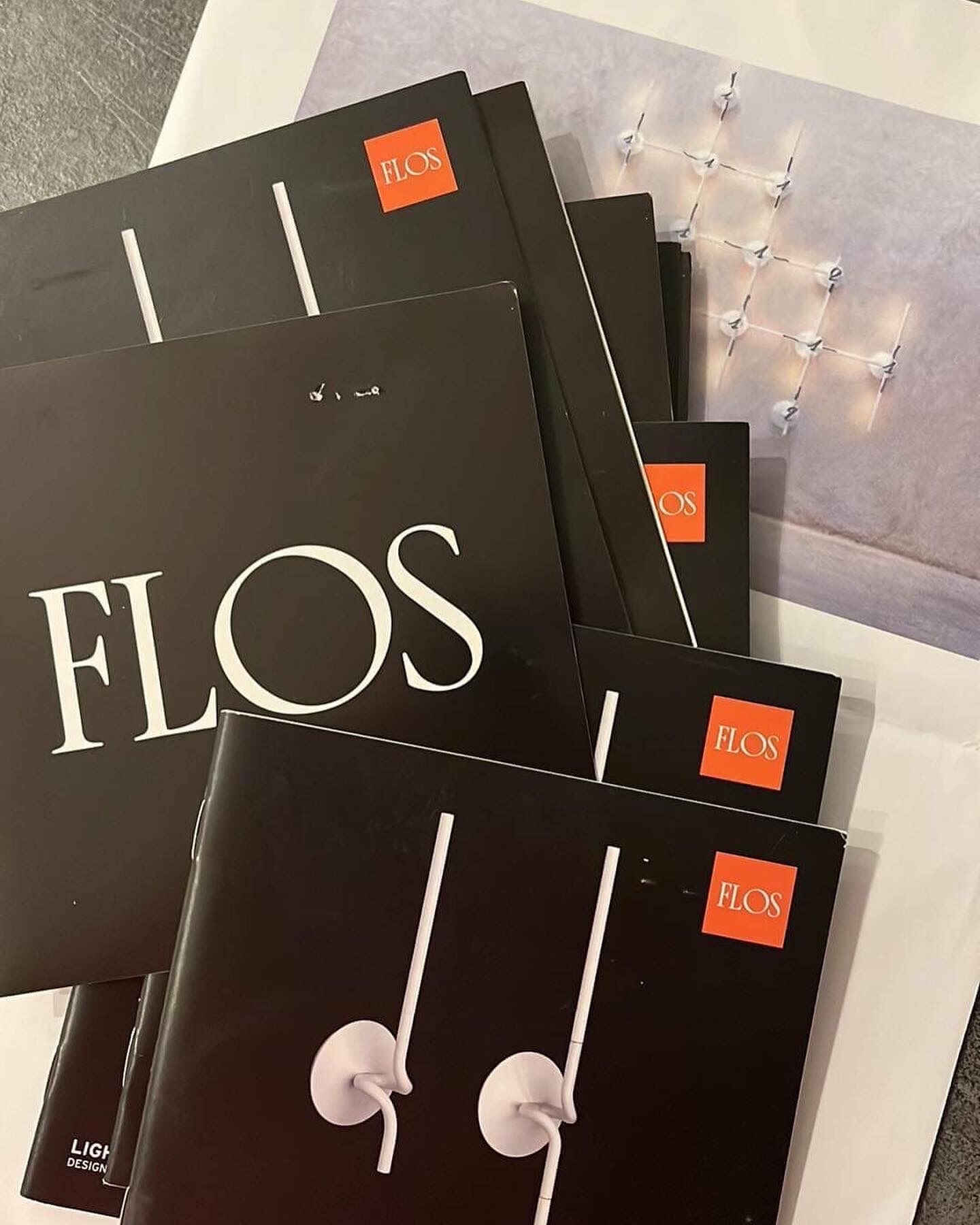FLOS Light Spring wall lamps composition design