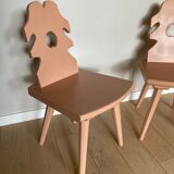 Raw wood chair