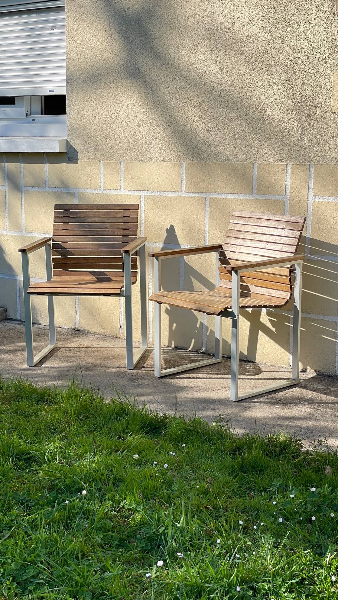 Paire de fauteuils esprit Karin Mobring Ikea