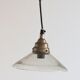 Suspension en verre vintage