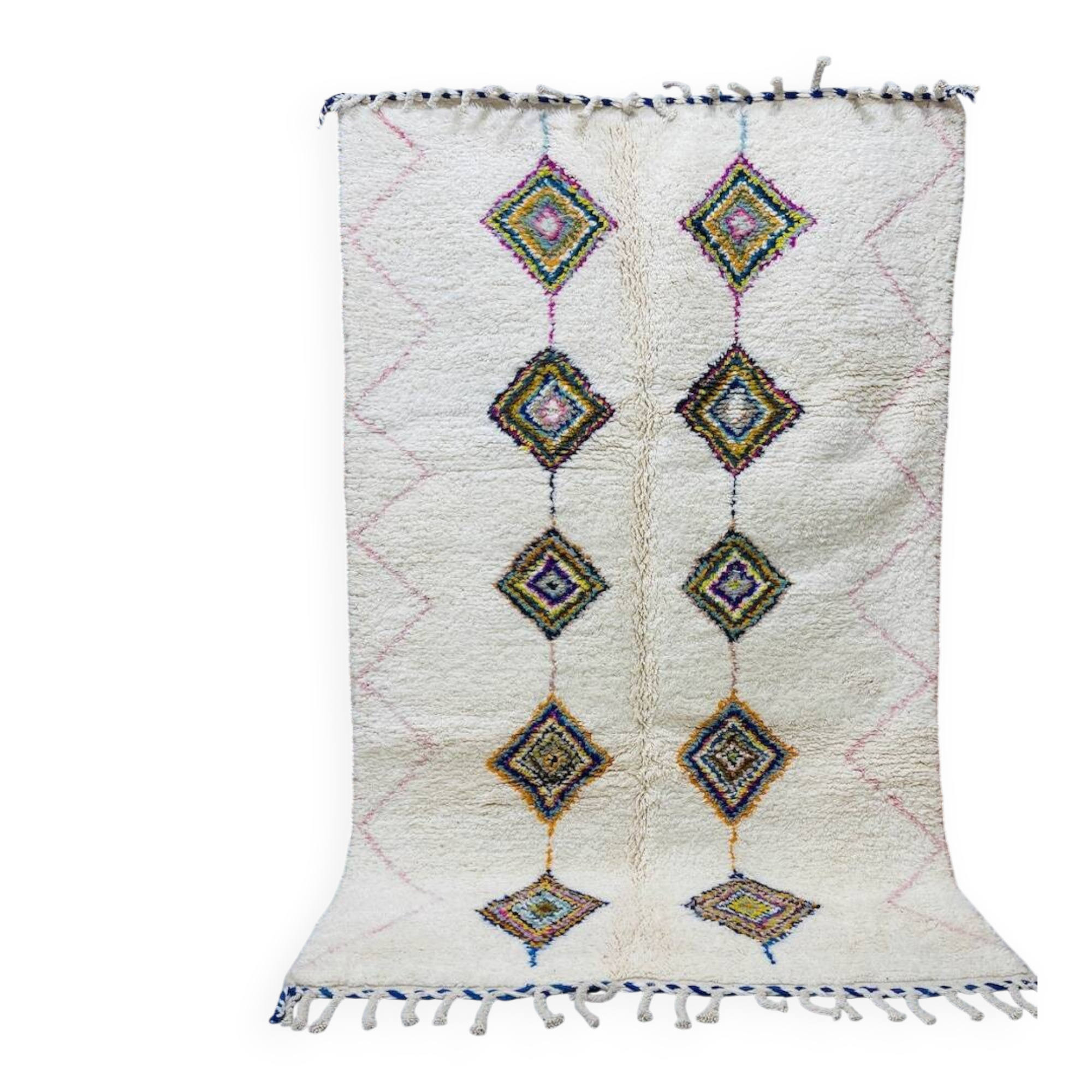 Moroccan rug in natural wool 250cm x 150cm