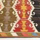 9x12 Multicolor Geometric Vintage Kilim Rug, 264x383Cm