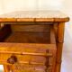 Bedside bamboo collection circa 1870 Napoleon III pitchpin cherry marble