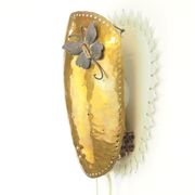 Mid century brass wall sconce