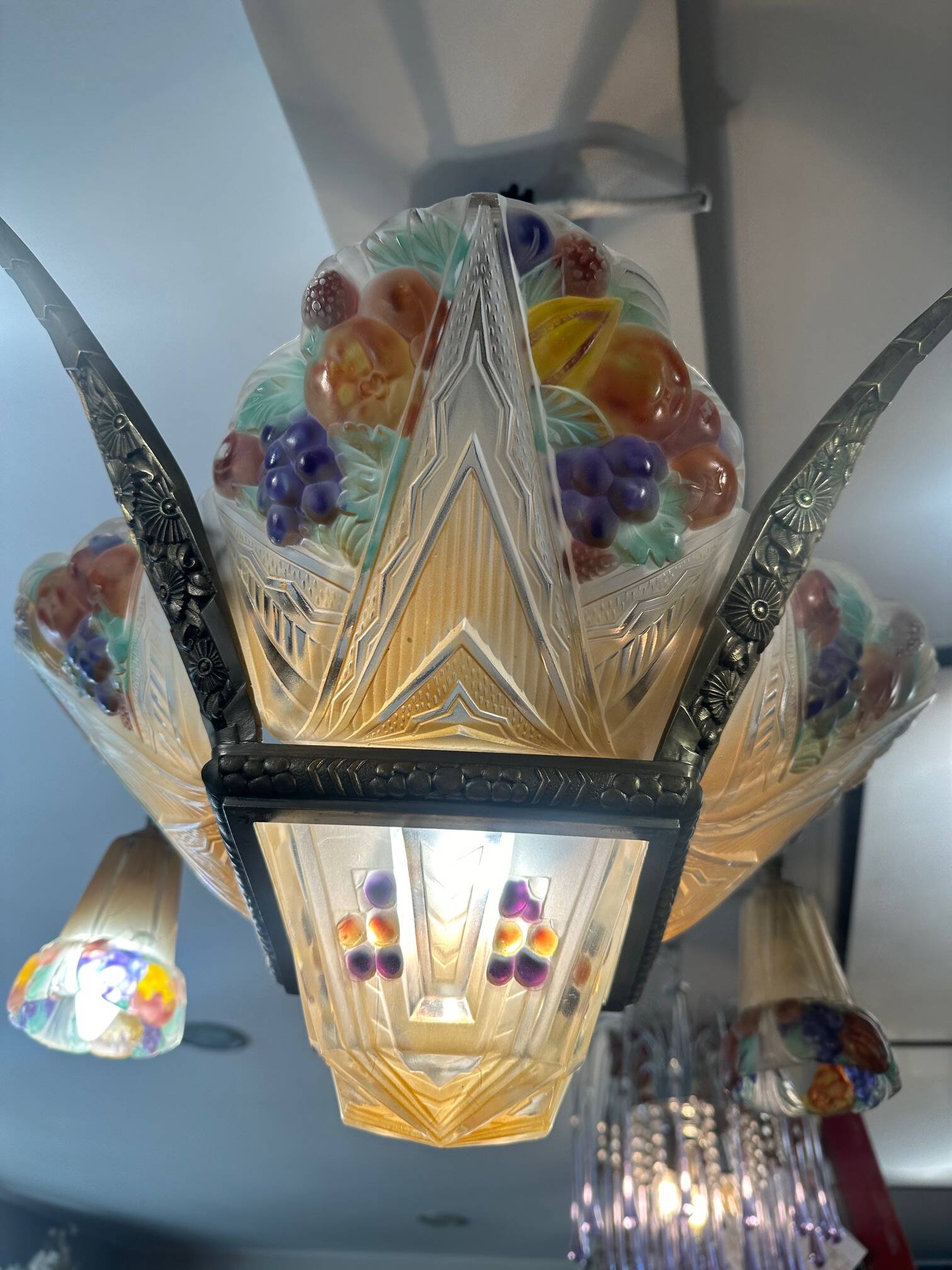 Very beautiful Art Deco chandelier.