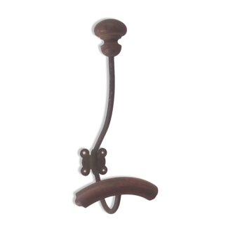 Wooden and metal coat rack patère 40/50s
