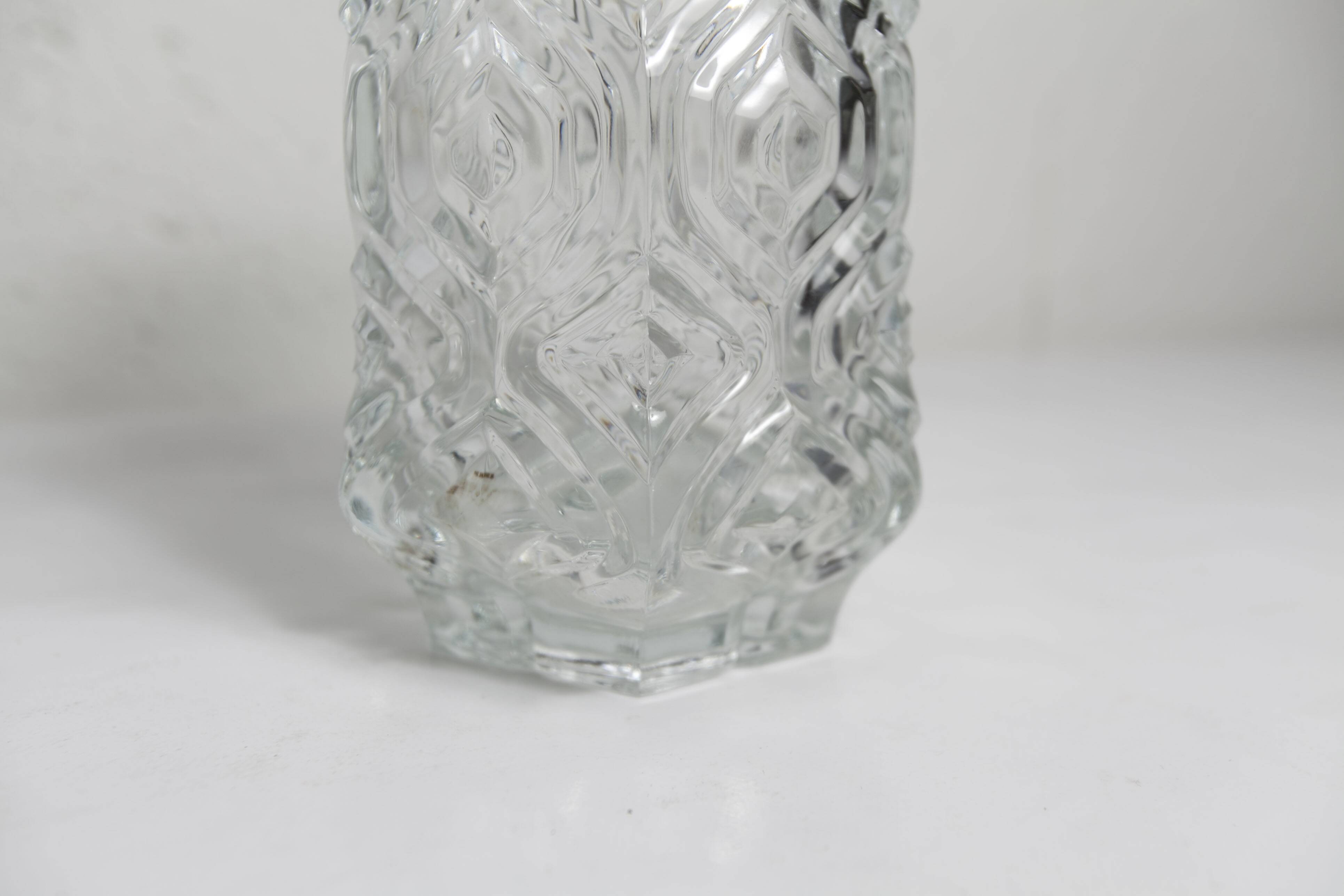 Exagon space age vase 1960 molded glass