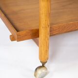 Bar table with extension in oak of danish design manufactured by Hundevad Furniture in the 1960