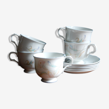 Set of 5 cups and Sadler Wellington sub-cups