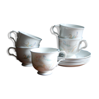 Set of 5 cups and Sadler Wellington sub-cups