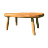 Brutalist oak coffee table
