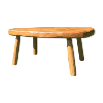 Table basse en chêne brutaliste