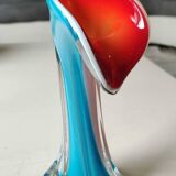 Arum Flower/Jack in the Pulpit Vase. Made of Murano blown glass. Height 20 cm