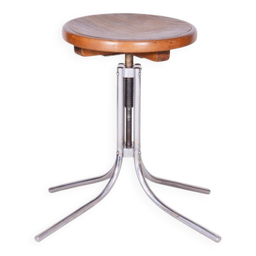 Bauhaus Piano Stool from Mücke-Melder, Czech, 1930s