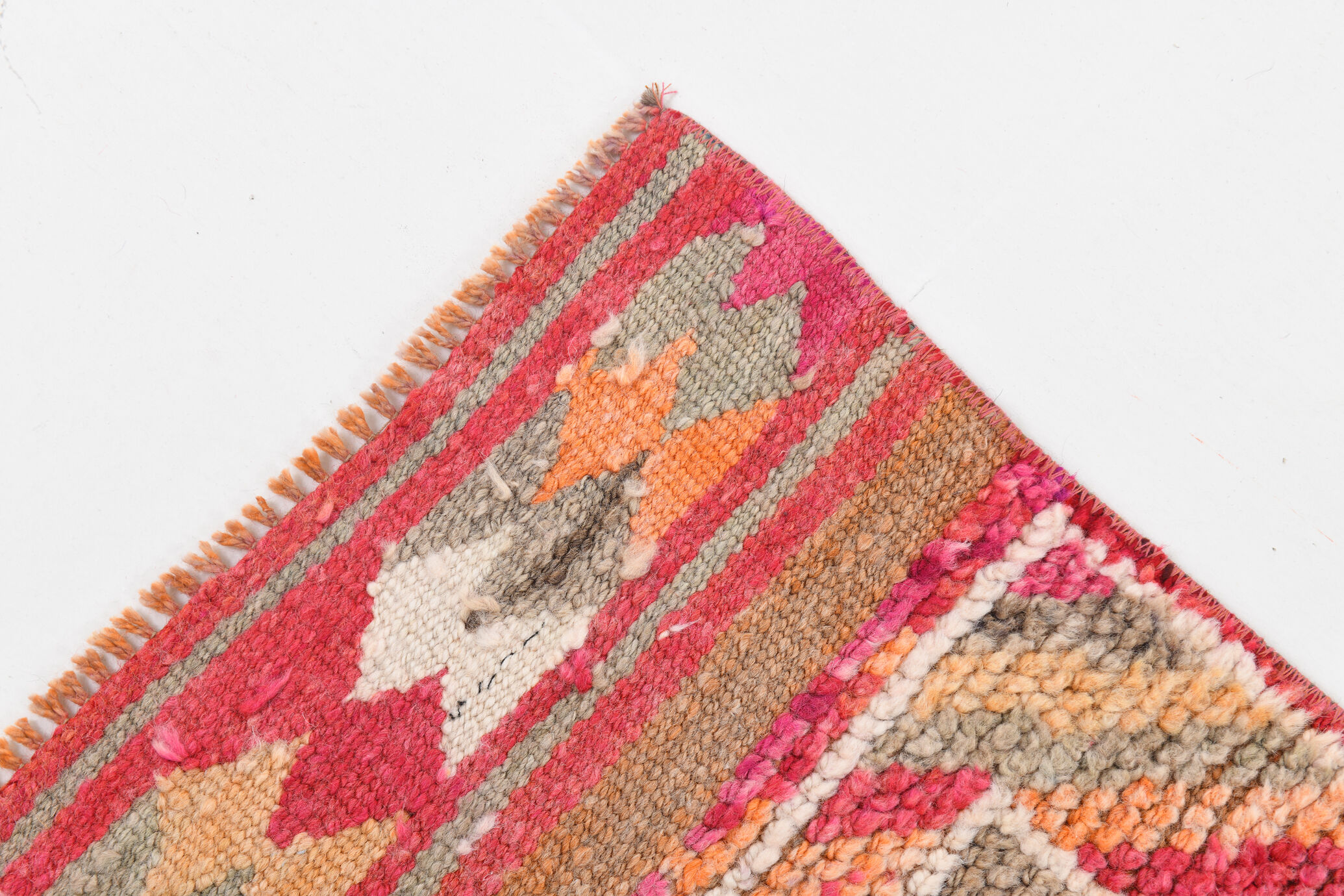 3x9 Shades Of Red Turkish Runner Rug, 83x290Cm