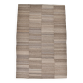 9x13 Brown Beige Large Vintage Rug, 265x399Cm