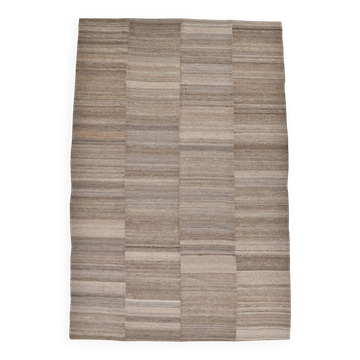 9x13 Brown Beige Large Vintage Rug, 265x399Cm